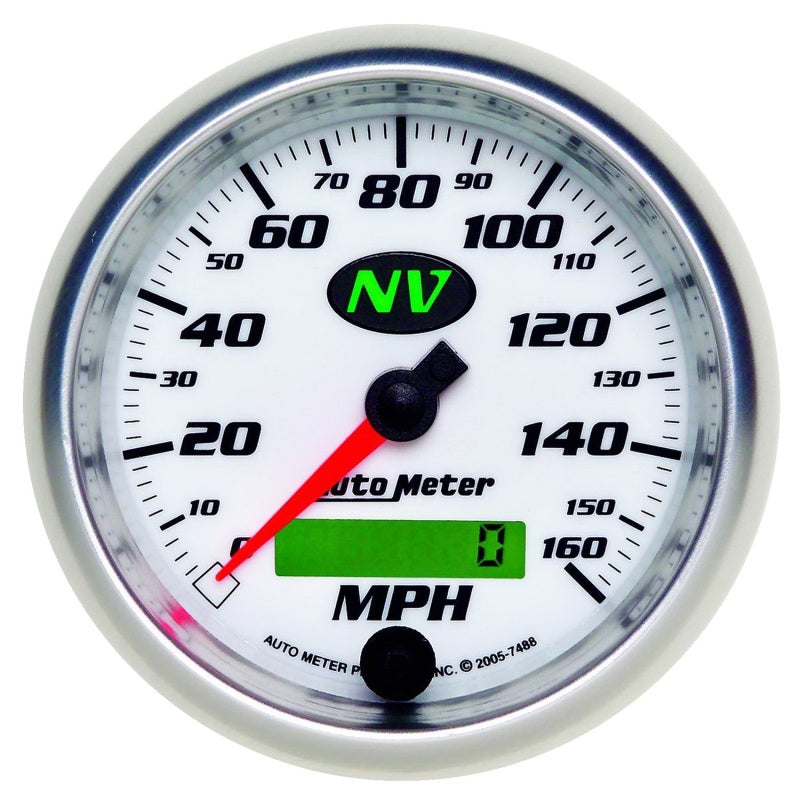 AutoMeter Gauge Speedometer 3-3/8in. 160MPH Elec. Programmable NV Gauges AutoMeter