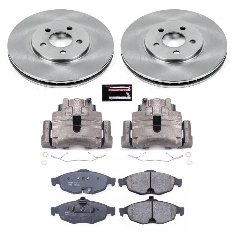 Power Stop 01-06 Chrysler Sebring Front Autospecialty Brake Kit w/Calipers Brake Kits - OE PowerStop