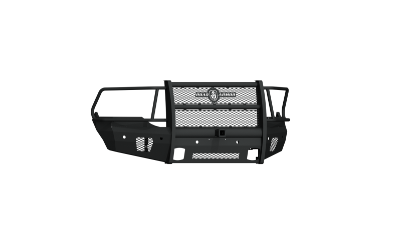 Road Armor 13-18 Ram 1500 Vaquero Front Bumper Full Guard 2in Receiver - Tex Blk Bumpers - Steel Road Armor