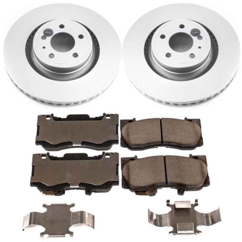 Power Stop 15-19 Ford Mustang Front Z17 Evolution Geomet Coated Brake Kit Brake Kits - Performance Blank PowerStop