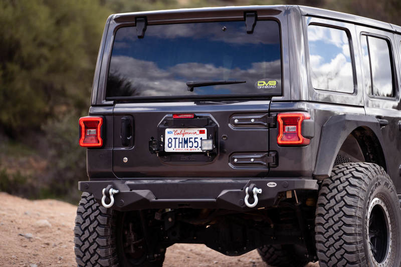DV8 Offroad 18-22 Jeep Wrangler JL Spare Tire Delete Kit w/Light Mounts Brackets DV8 Offroad