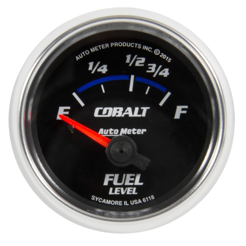 Autometer Cobalt Gauge Fuel Level 2 1/16in 16e To 158f Elec Cobalt Gauges AutoMeter