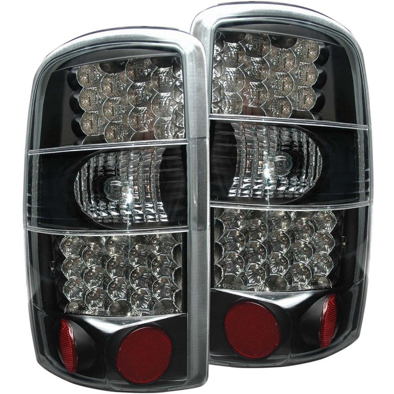 ANZO 2000-2006 Chevrolet Suburban LED Taillights Black Tail Lights ANZO