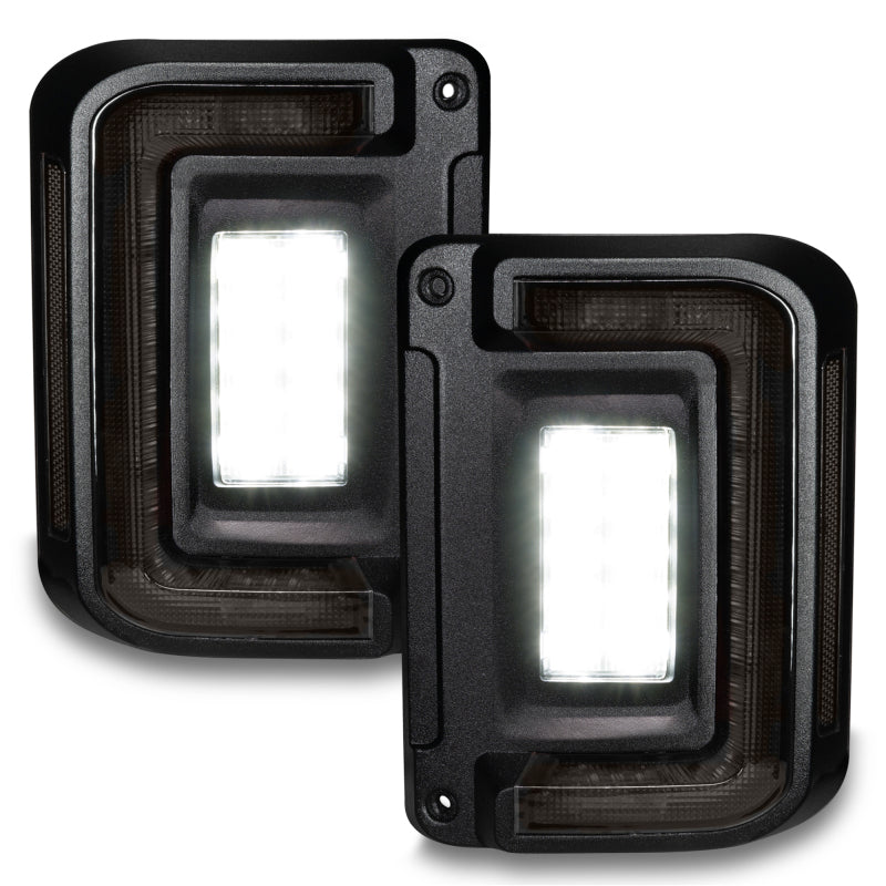 Oracle 07-17 Jeep Wrangler JK Flush Mount LED Tail Lights - Tinted Tail Lights ORACLE Lighting