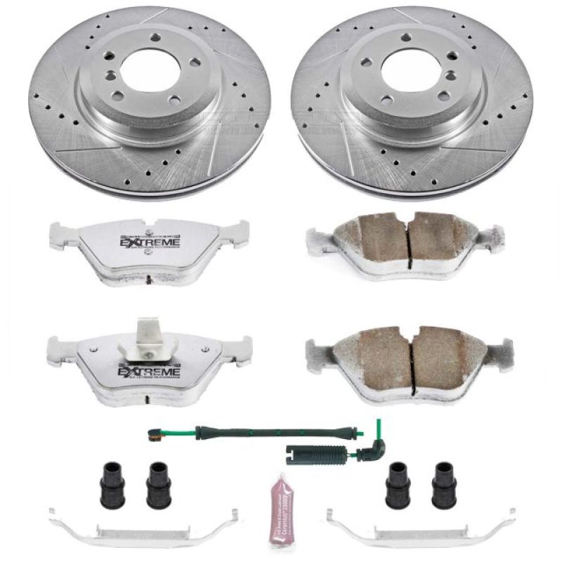 Power Stop 01-06 BMW 330Ci Front Z26 Street Warrior Brake Kit Brake Kits - Performance D&S PowerStop