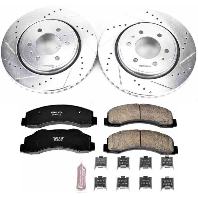 Power Stop 10-18 Ford Expedition Front Z23 Evolution Sport Brake Kit Brake Kits - Performance D&S PowerStop