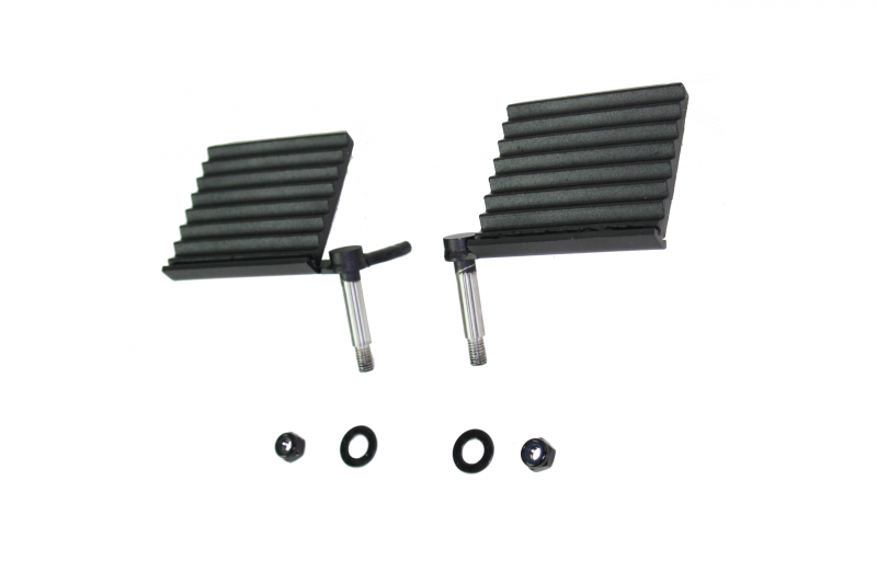 Fishbone Offroad 76-06 Jeep CJ YJ TJ Wrangler Foot Peg Set Gloss - Black Steps Fishbone Offroad