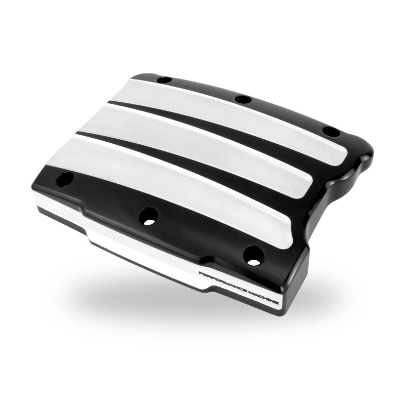 Performance Machine Twin Cam Scallop Rocker Cover - Contrast Cut Platinum Engine Covers Performance Machine