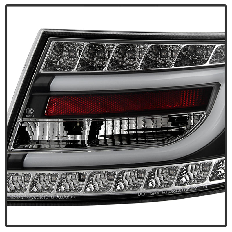 Spyder Audi A6 05-08 4Dr Sedan Only Version 2 Light Bar LED Tail Lights Blk ALT-YD-AA605V2-LBLED-BK Tail Lights SPYDER