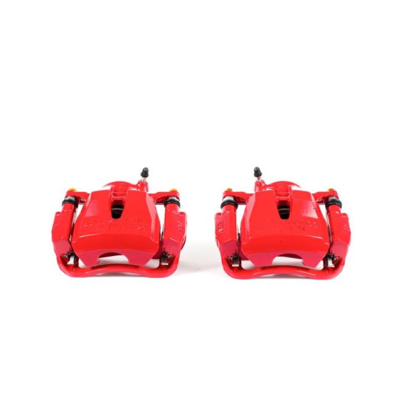 Power Stop 09-10 Pontiac Vibe Front Red Calipers w/Brackets - Pair Brake Calipers - Perf PowerStop