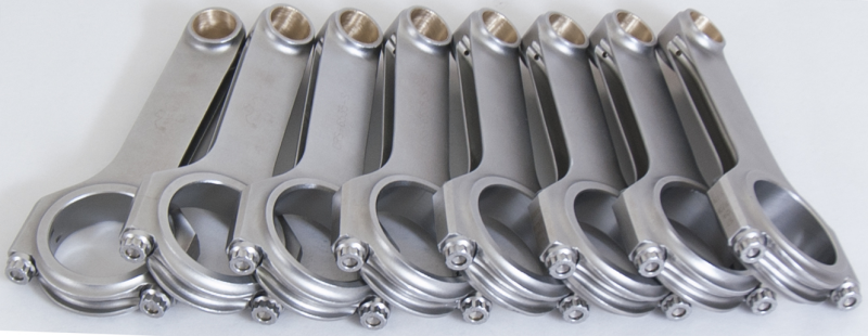 Eagle Chevrolet 4340 Steel H-Beam Connecting Rods 6.535in Length Cap Screw Bushed (Set of 8) Connecting Rods - 8Cyl Eagle