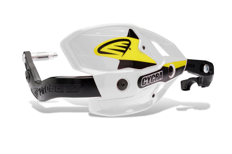 Cycra Probend Ultra w/HCM Clamp 7/8 in. - White Hand Guards Cycra