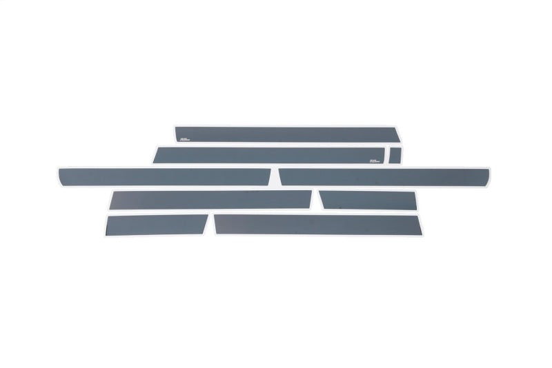 Putco 15-19 GMC Sierra HD Crew Cab 8ft Long Box (10pcs) Black Platinum Rocker Panels Body Armor & Rock Rails Putco