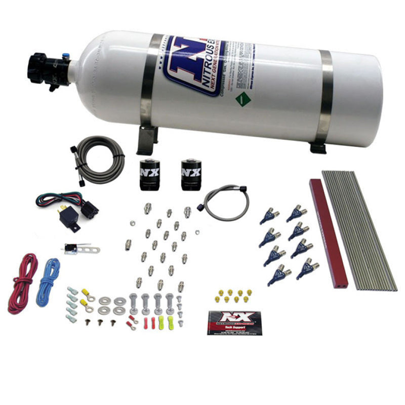 Nitrous Express GM LT1/LS1 Pro Piranha Nozzle Gas Nitrous Kit w/15lb Bottle Nitrous Systems Nitrous Express