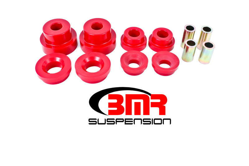 BMR 10-15 5th Gen Camaro Rear Cradle Pro Version Full Bushing Kit (Polyurethane) - Red Differential Bushings BMR Suspension