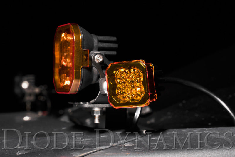 Diode Dynamics Stage Series C1 LED Pod Cover - Yellow Each Light Accessories and Wiring Diode Dynamics
