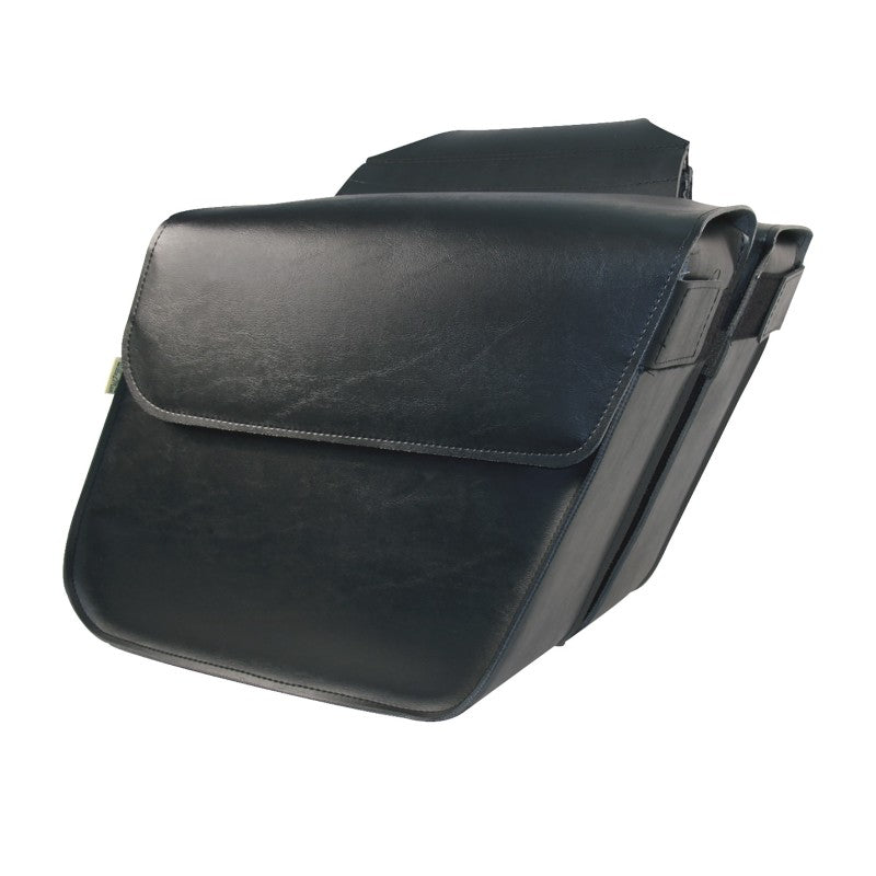 Willie & Max Universal Raptor Large Slant Saddlebags (16 in L x 11 W x 6.5 in H) - Black Bags - Saddlebags Willie & Max