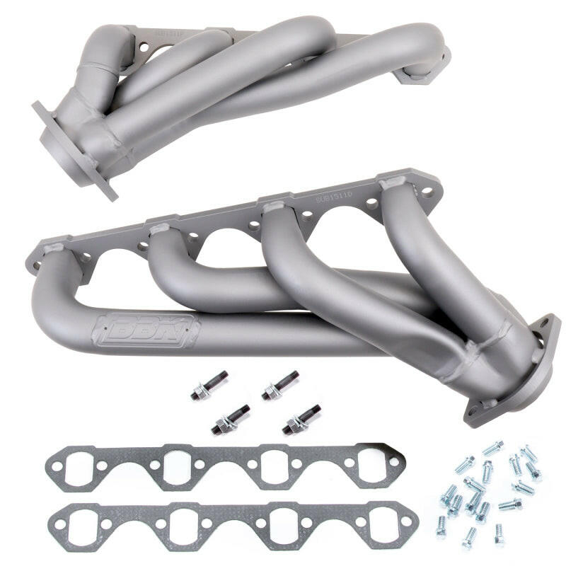 BBK 79-93 Mustang 351 Swap Shorty Unequal Length Exhaust Headers - 1-5/8 Titanium Ceramic Headers & Manifolds BBK