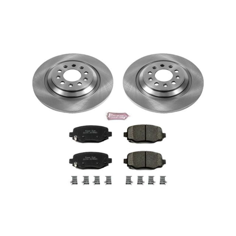 Power Stop 14-19 Jeep Cherokee Rear Autospecialty Brake Kit Brake Kits - OE PowerStop