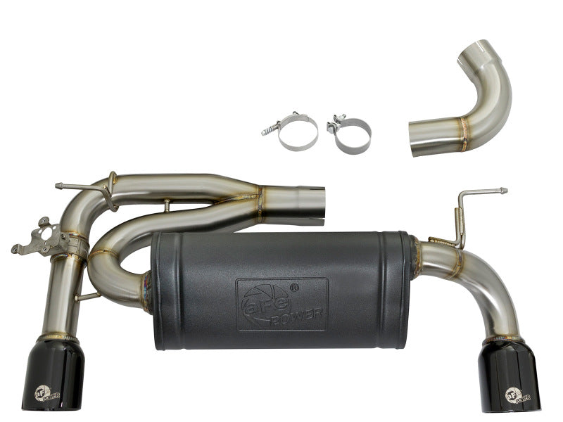 aFe MACHForce XP 16-17 BMW 340i/iX 440i/iX L6-3.0L (t) SS Axle-Back Exhaust w/Black Tip Axle Back aFe