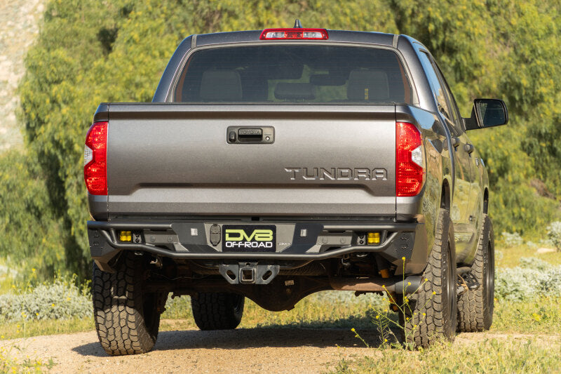 DV8 2014-2021 Toyota Tundra Tube Rear Bumper Bumpers - Steel DV8 Offroad
