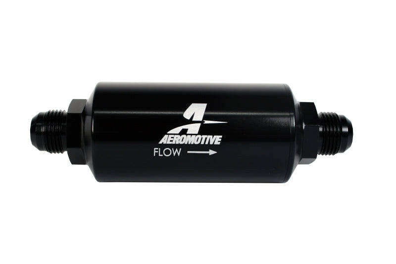 Aeromotive In-Line Filter - (AN-10) 100 Micron Stainless Steel Element Black Anodize Finish Fuel Filters Aeromotive