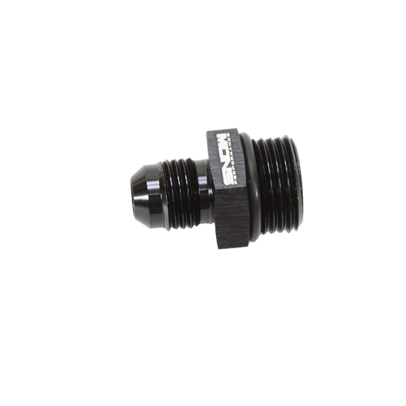 Snow -8 ORB to -6AN Straight Fitting (Black) Fittings Snow Performance