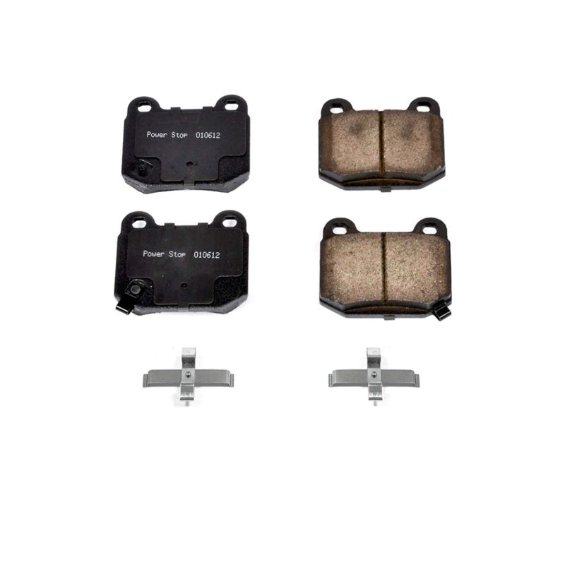 Power Stop 03-05 Infiniti G35 Rear Z17 Evolution Ceramic Brake Pads w/Hardware Brake Pads - OE PowerStop