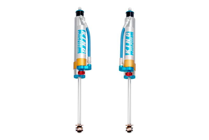 King Shocks 07-18 Jeep Wrangler JK Front 2.5 Dia Piggy Hose Res Shock 3-5in Lift w/Adjuster (Pair) Shocks and Struts King Shocks