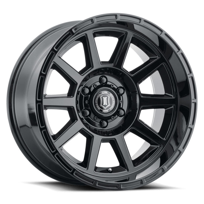 ICON Recoil 20x10 5x5 -24mm Offset 4.5in BS Gloss Black Wheel Wheels - Cast ICON