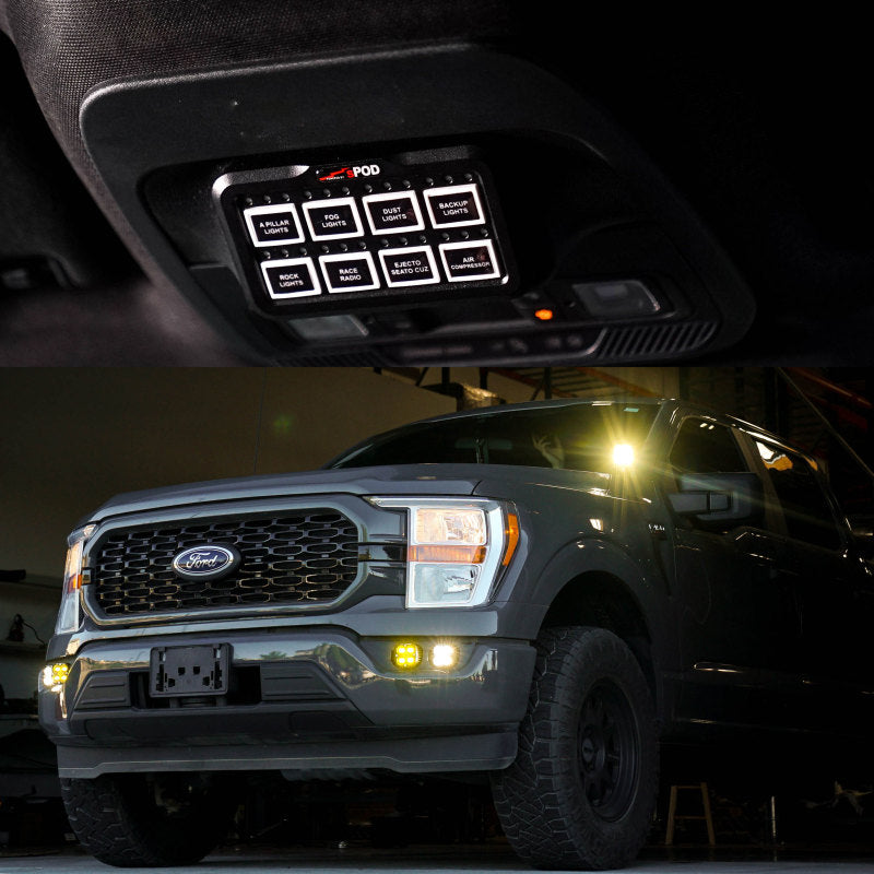 Spod Ford 2021-On F-150 HD BantamX Vehicle Kit - ; F-150 Raptor Switch Panels SPOD