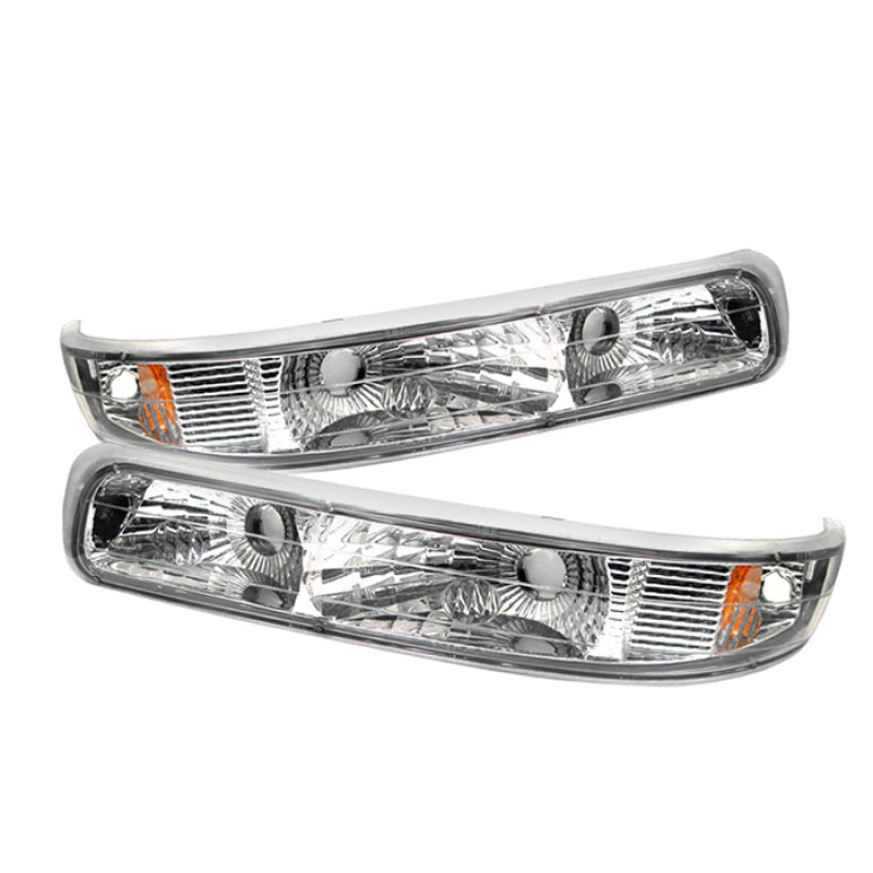 xTune Chevy Silverado 99-02 / Chevy Suburban/Tahoe 00-06 Amber Bumper Lights Euro CBL-CS99-E-AM Tail Lights SPYDER