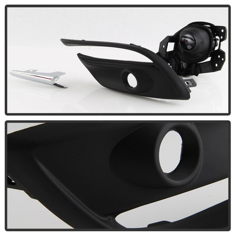 Spyder 17-18 Mazda 3 OEM Style Full LED Fog Light w/Switch - Clear (FL-MM32017-LED-C) Fog Lights SPYDER