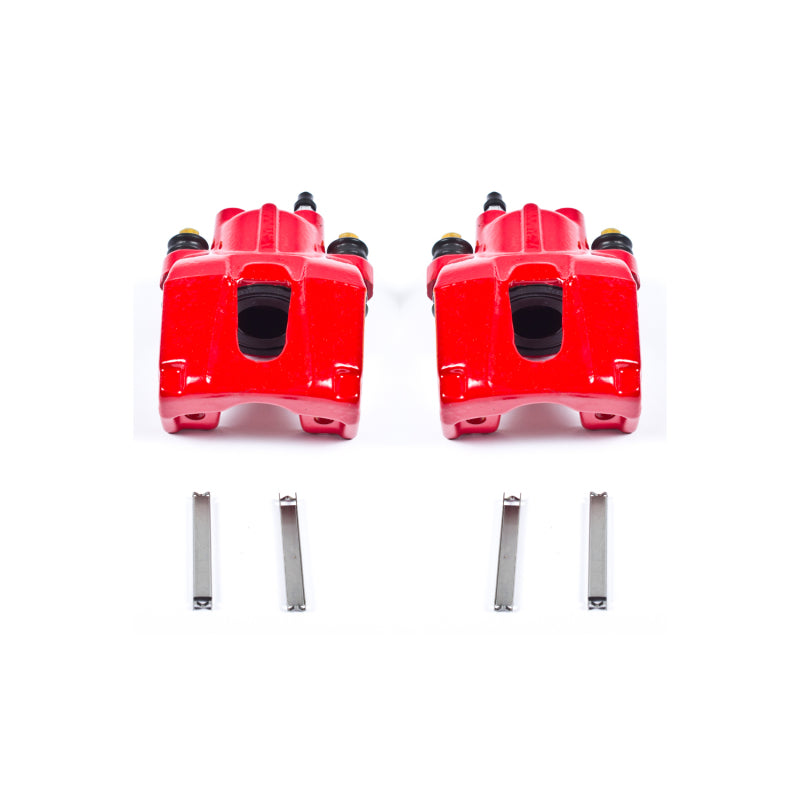Power Stop 06-10 Jeep Commander Rear Red Calipers w/o Brackets - Pair Brake Calipers - Perf PowerStop