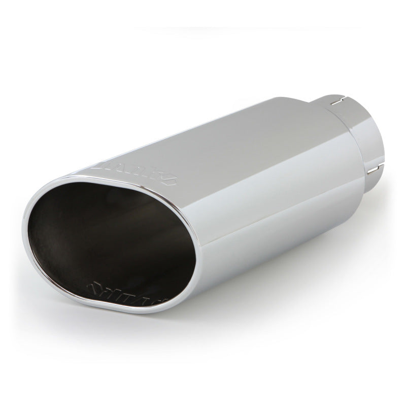 Banks Power Tailpipe Tip Kit - SS Obround Slash Cut - Chrome - 4in Tube - 5in X 6in X 14in Tips Banks Power