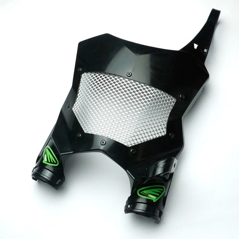Cycra 17-25 Kawasaki KX250/F/X/ 16-25 KX450/F/X Vented Stadium Plate - Black Plastics Cycra