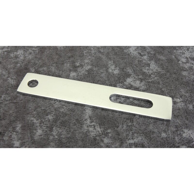Bikers Choice Flat Chrome Exhaust Support Bracket 7/8 X 4 3/4 Inch Universal Custom Exhaust Hardware Bikers Choice