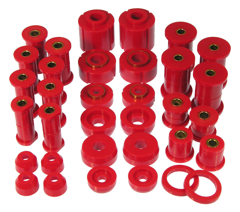 Prothane 80-98 Ford F250 4wd Total Kit - Red Bushings - Full Vehicle Kits Prothane