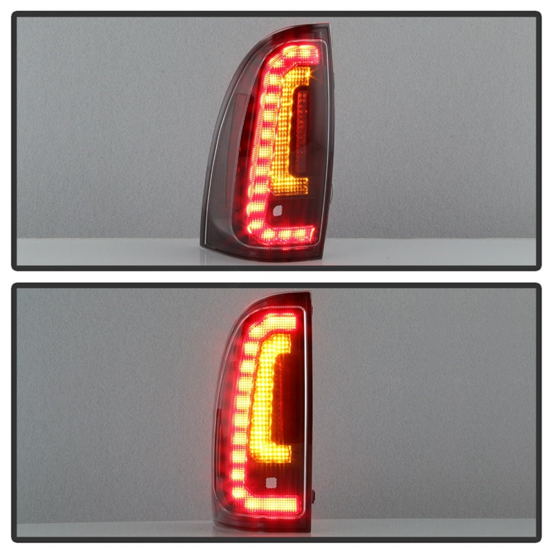 Spyder 05-15 Toyota Tacoma LED Tail Lights (Not Compatible w/OEM LEDS) - Black ALT-YD-TT05V2-LB-BK Tail Lights SPYDER