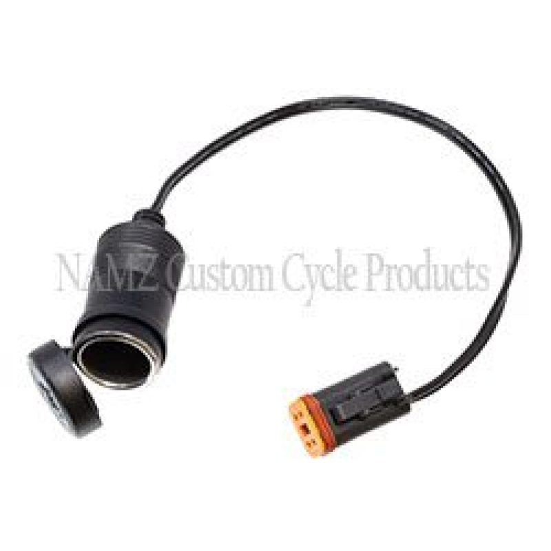 NAMZ 94-13 FLHR/FLT/FLTR/FLHT/FLHX & Trike Models Plug-N-Play Power Port w/Dust Cover (HD 91843-97) Wiring Harnesses NAMZ