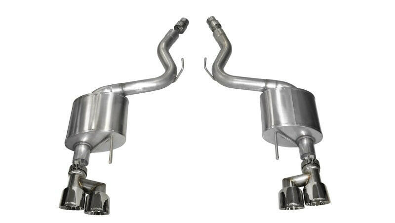 Corsa 2015-2017 Ford Mustang GT 5.0 3in Axle Back Exhaust Polish Quad Tips (Sport) Axle Back CORSA Performance