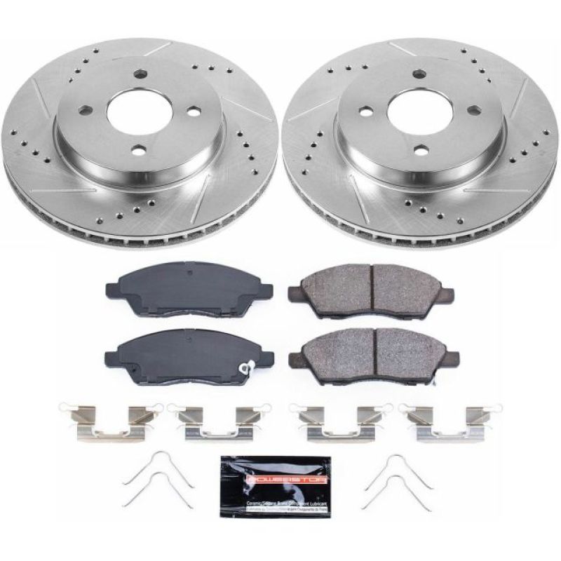 Power Stop 12-18 Nissan Versa Front Z23 Evolution Sport Brake Kit Brake Kits - Performance D&S PowerStop