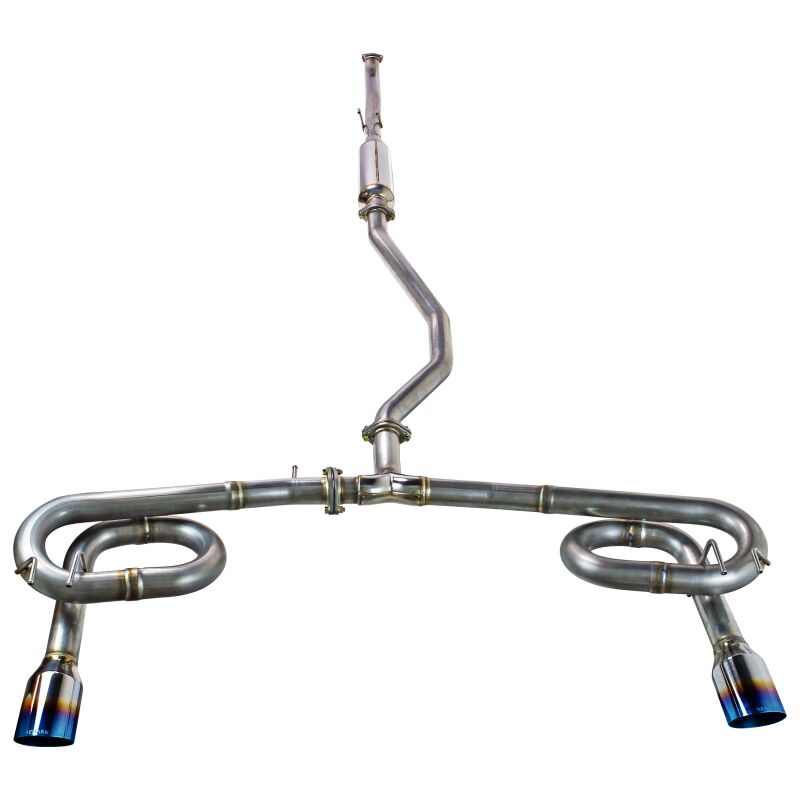 Remark 2022+ Honda Civic Sport Sedan (FE2) Catback Exhaust - Dual Burnt Stainless Steel Tips Catback Remark