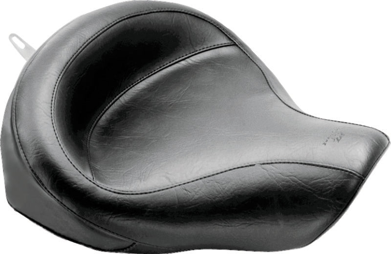 Mustang 06-17 Harley Dyna Wide Touring Solo Seat - Black Solo Motorcycle Seats Mustang Motorcycle