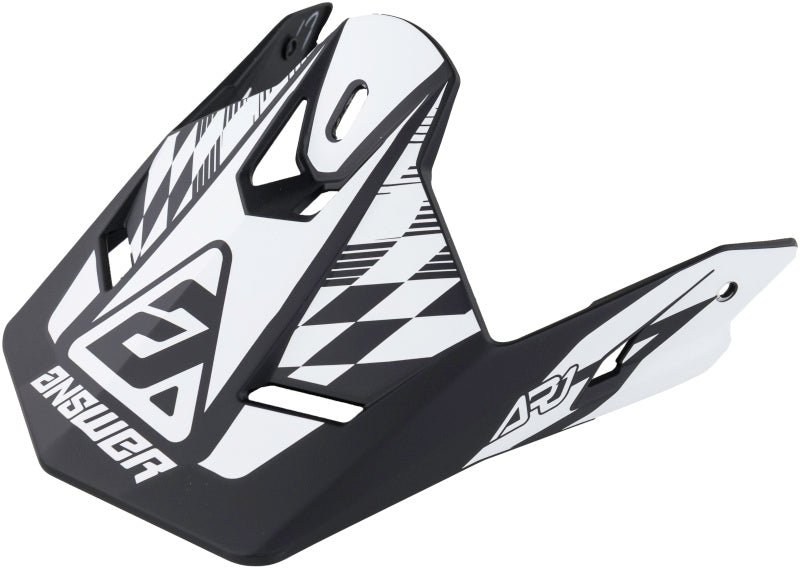Answer AR1 Sweep Visor Black/White Helmets and Accessories Answer