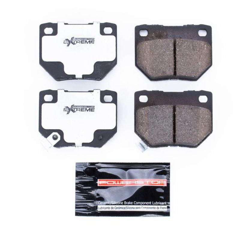 Power Stop 90-96 Nissan 300ZX Rear Z26 Extreme Street Brake Pads w/Hardware Brake Pads - Performance PowerStop
