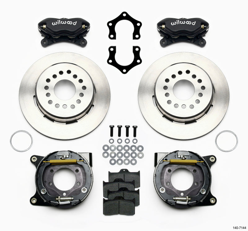 Wilwood Forged Dynalite P/S Park Brake Kit Mopar/Dana 2.36in Off w/Snap Ring Bearing Big Brake Kits Wilwood