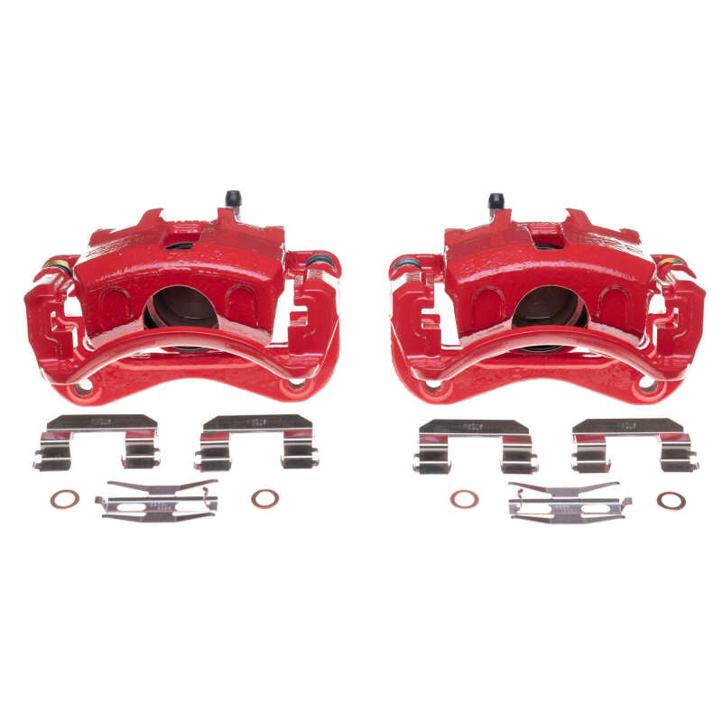 Power Stop 03-05 Hyundai Elantra Front Red Calipers - Pair Brake Calipers - Perf PowerStop