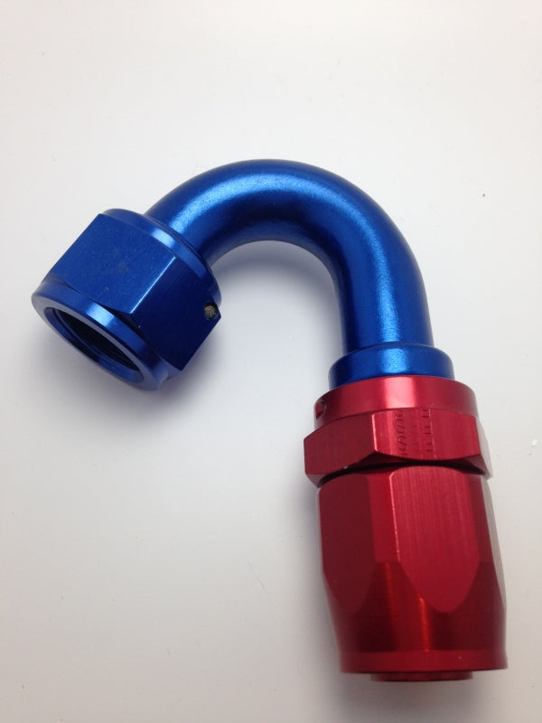 Fragola -10AN Nut x -12AN Hose Reducing Hose End - Blue/Red 150 Degree Fittings Fragola