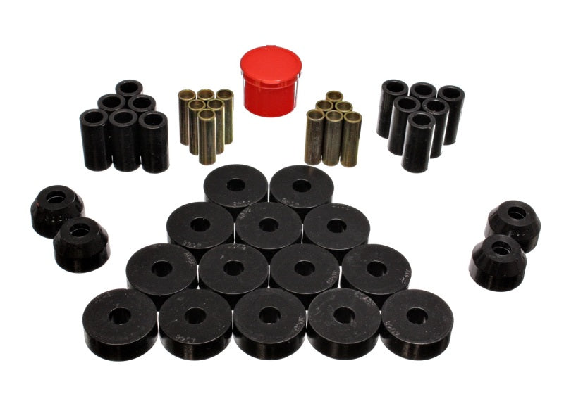 Energy Suspension 55-75 Jeep CJ5/CJ6 Black Hyper-Flex Master Bushing Set Bushings - Full Vehicle Kits Energy Suspension